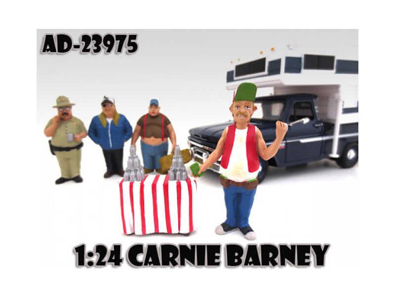 Carnie Barney "Trailer Park" Figure For 1:24 Scale Diecast Model Cars by American Diorama