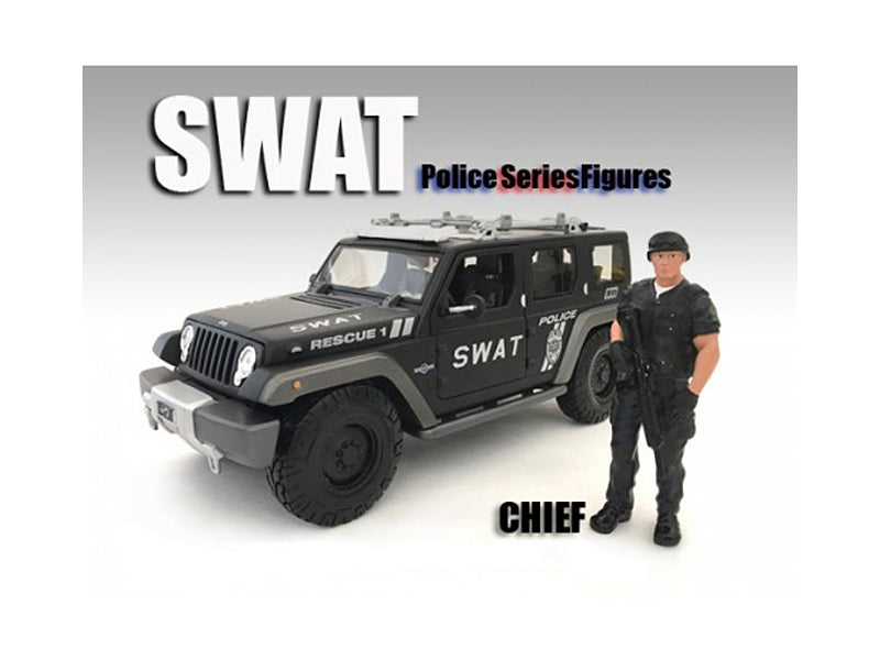 SWAT Team Chief Figure For 1:18 Scale Models by American Diorama