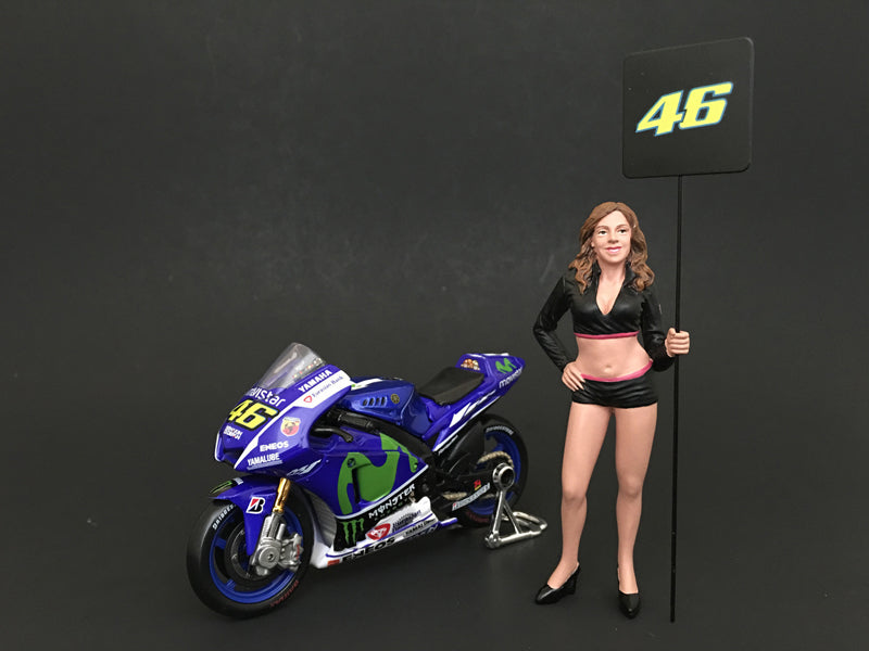 Paddock Girl Figure For 1:18 Scale Models by American Diorama