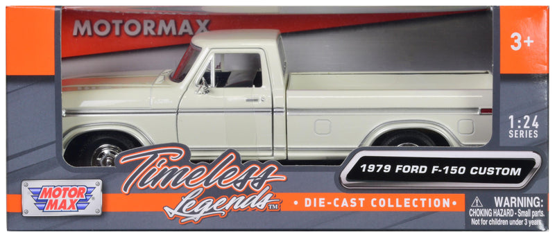 1979 Ford F-150 Pickup Truck White 1/24 Diecast Model Car by Motormax
