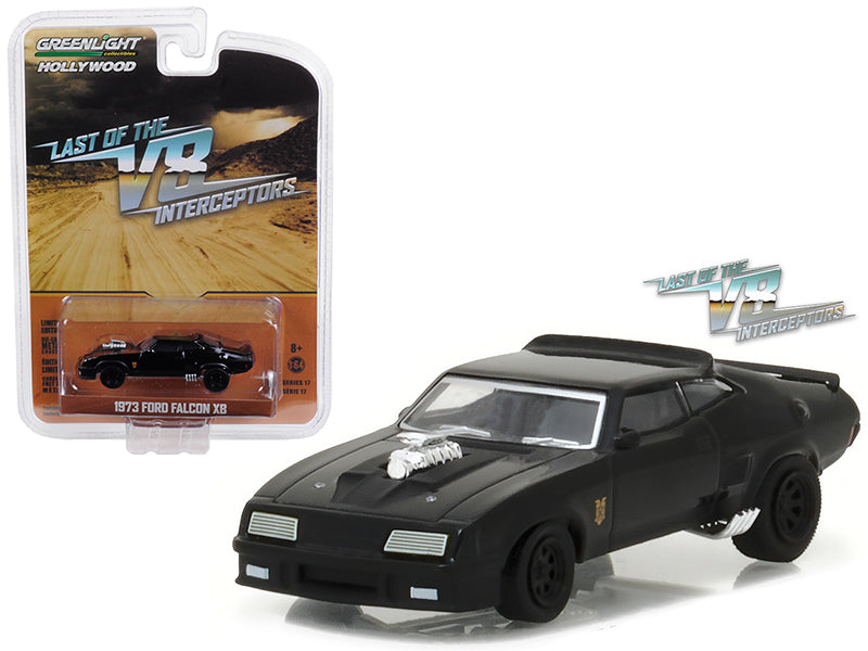 1973 Ford Falcon XB Black "Last of the V8 Interceptors" (1979) Movie "Hollywood Series" Release 17 1/64 Diecast Model Car by Greenlight