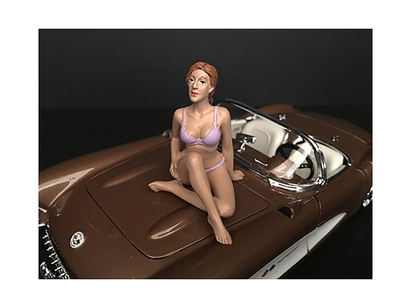 September Bikini Calendar Girl Figurine for 1/18 Scale Models by American Diorama