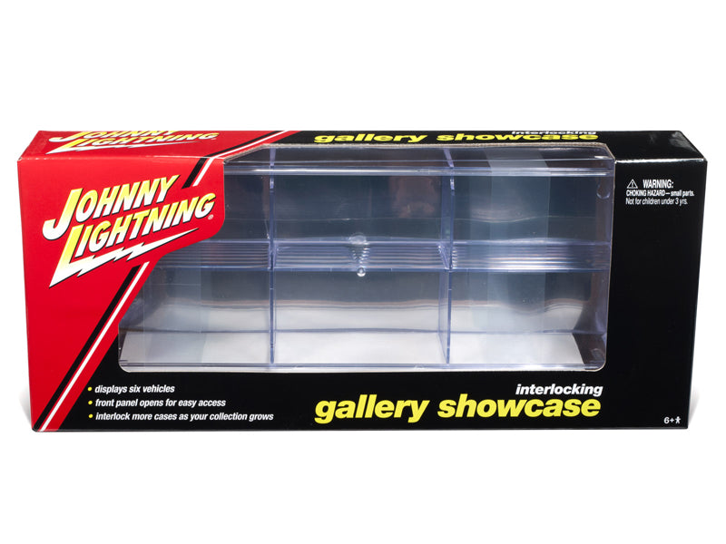 6 Car Interlocking Acrylic Display Show Case for 1/64 Scale Model Cars by Johnny Lightning