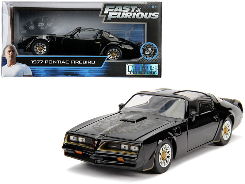 Tego’s 1977 Pontiac Firebird Black "Fast & Furious" Movie 1/24 Diecast Model Car by Jada