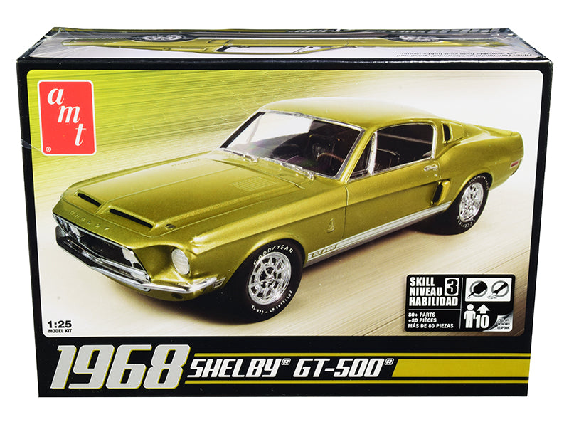 Skill 3 Model Kit 1968 Ford Mustang Shelby GT-500 1/25 Scale Model by AMT