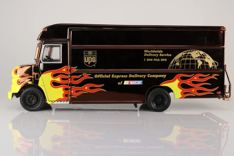 Racecar Model 2001 UPS Flame Van/ Color Chrome 1 od 4,008 1/24 Scale diecast Model car-Collectible Display Racing Memorabilia-Limited Supply-Premium Metal Construction